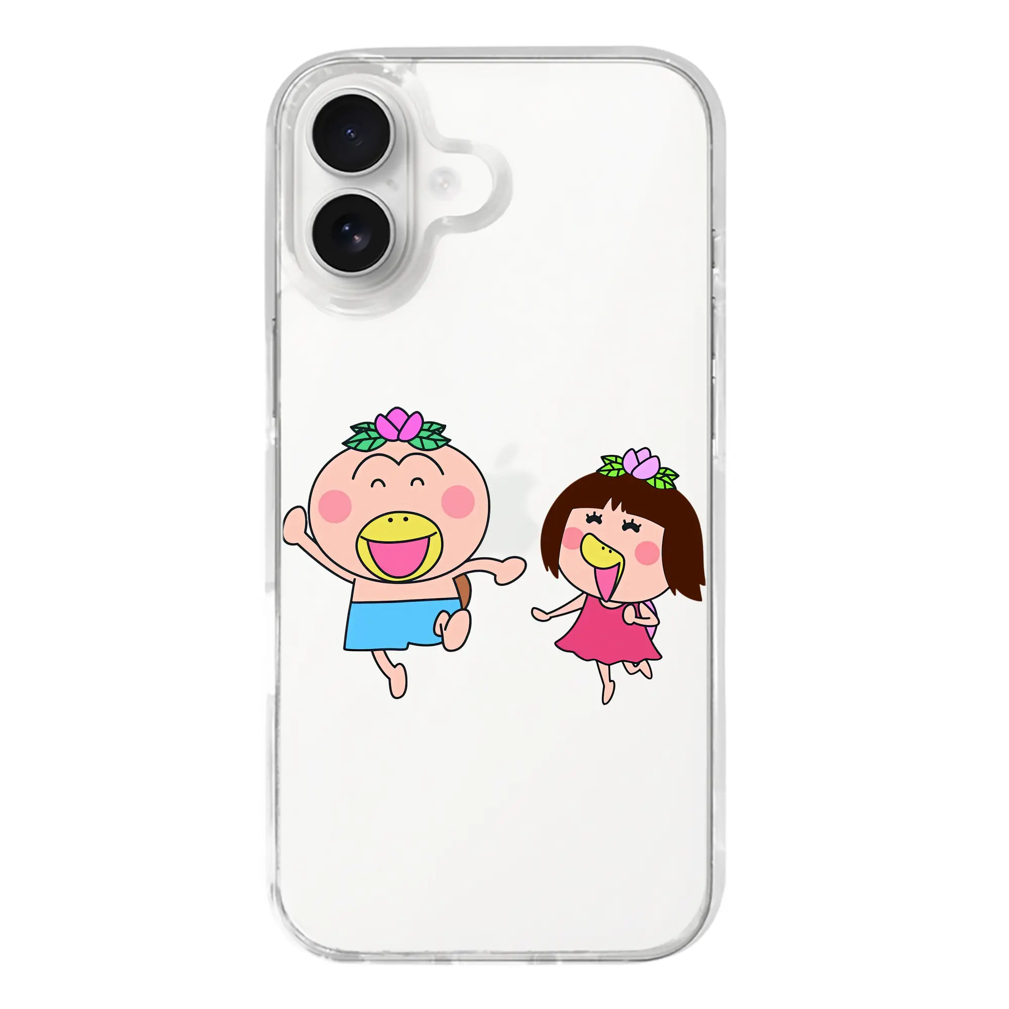 はなかっぱ グッズ,ももかっぱちゃん - iPhone 17シリーズ 透明スマホケース – 薄型・耐衝撃・精密フィット保護カバー